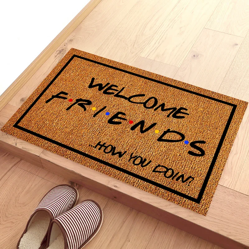 WELCOME FRIENDS ...HOW YOU DOIN Rug Non Slip Carpet bathroom accessories Area Mat Kitchen Doormat home appliance Mat
WELCOME FRIENDS ...HOW YOU DOIN Rug Non Slip Carpet bathroom accessories Area Mat Kitchen Doormat home appliance Mat