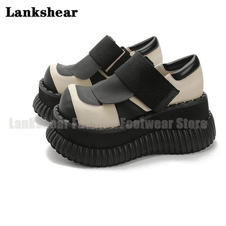 Women's Retro Platform Leather Shoes Round Toe Punk Booster Shoes Black Casual Shoes Mixed Color Shoes Autumn Spring Shoes
Women's Retro Platform Leather Shoes Round Toe Punk Booster Shoes Black Casual Shoes Mixed Color Shoes Autumn Spring Shoes