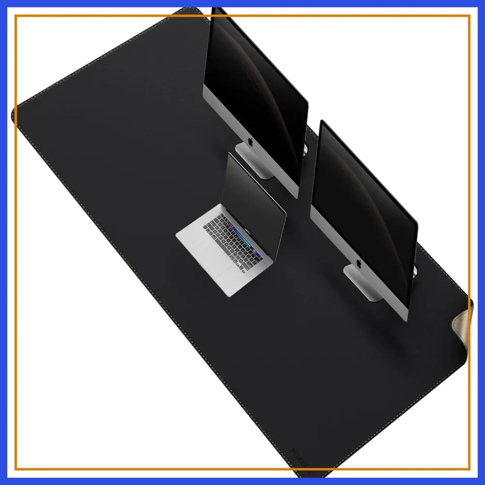 59"x27.5" Large Leather Desk Mat, Reversible Cork & Leather, Waterproof, for Gaming Home Office
59"x27.5" Large Leather Desk Mat, Reversible Cork & Leather, Waterproof, for Gaming Home Office