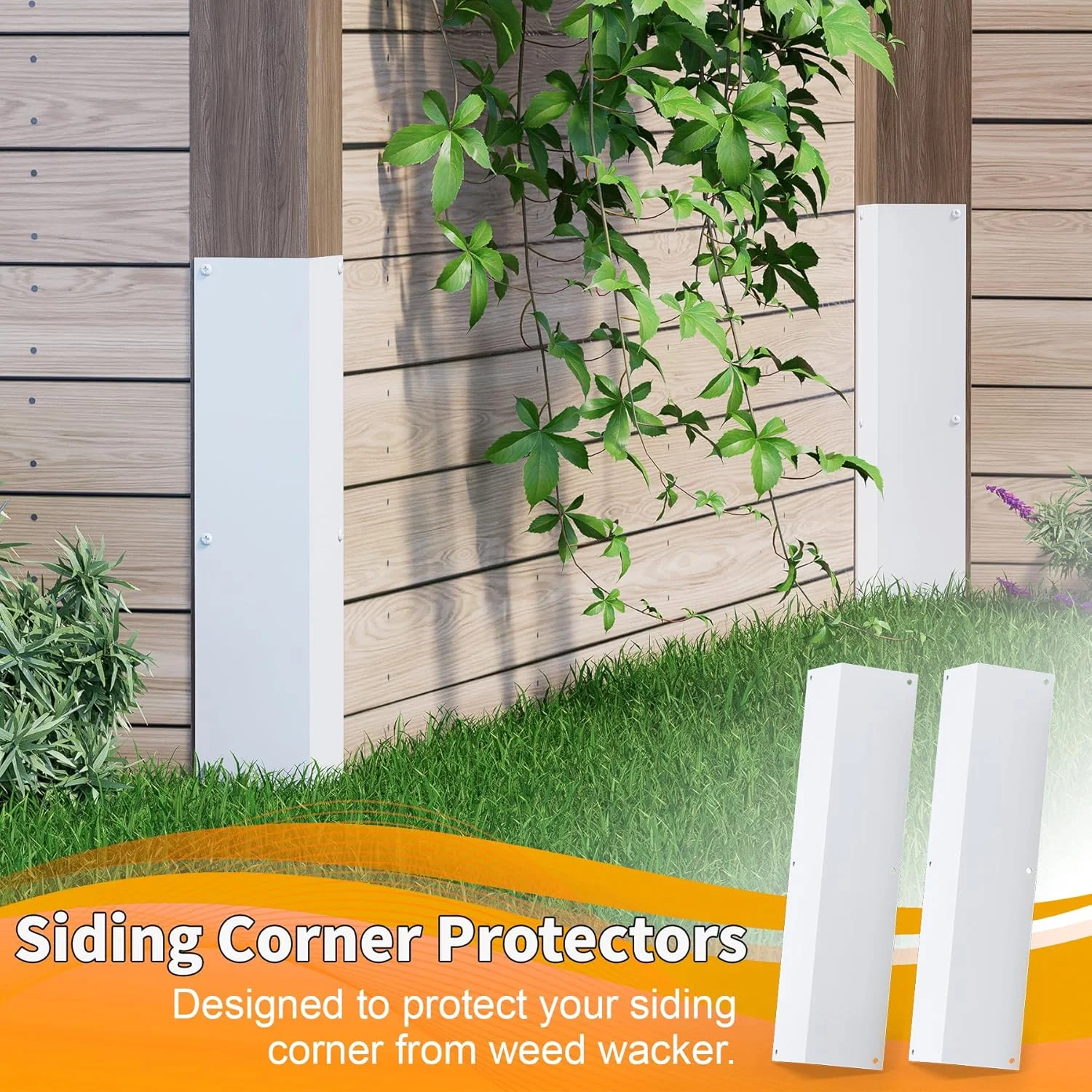 Aluminum Siding Corners Metal Corner Guards for Wall Vinyl Siding Outdoor Weed Whacking Protection Siding Corner Protectors 2PCS
Aluminum Siding Corners Metal Corner Guards for Wall Vinyl Siding Outdoor Weed Whacking Protection Siding Corner Protectors 2PCS