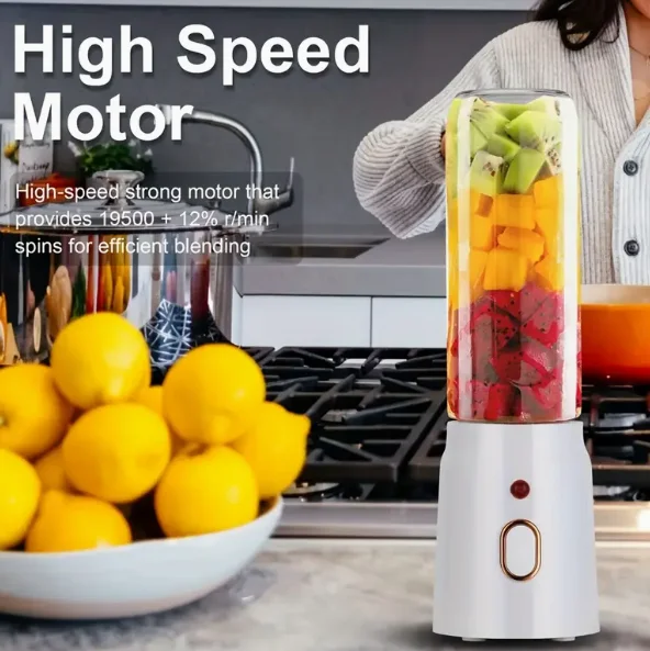 Portable Blender Juicer Set USB Rechargeable, Dual Cup Design forSmoothies Shakes, Ideal for HomeTravel, FoodGrade PS Material
Portable Blender Juicer Set USB Rechargeable, Dual Cup Design forSmoothies Shakes, Ideal for HomeTravel, FoodGrade PS Material