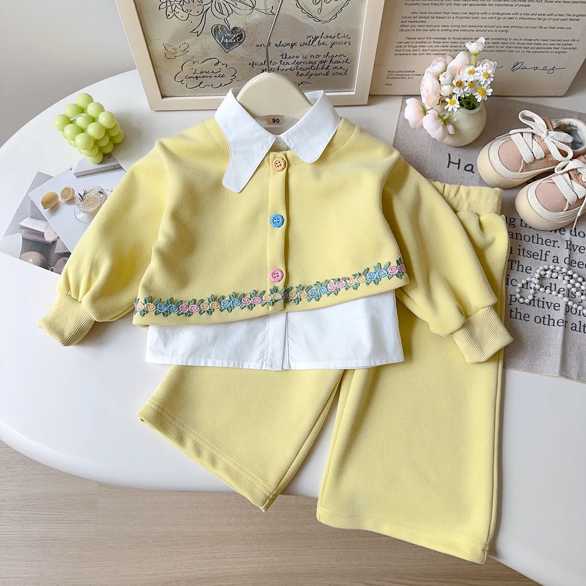 Girls Clothes Sets Spring Autumn 2025 Children Fashion Coats Shirts Pants 3pcs Cute Suit For Baby Tracksits Kids Outfits 5 6 7Y
Girls Clothes Sets Spring Autumn 2025 Children Fashion Coats Shirts Pants 3pcs Cute Suit For Baby Tracksits Kids Outfits 5 6 7Y