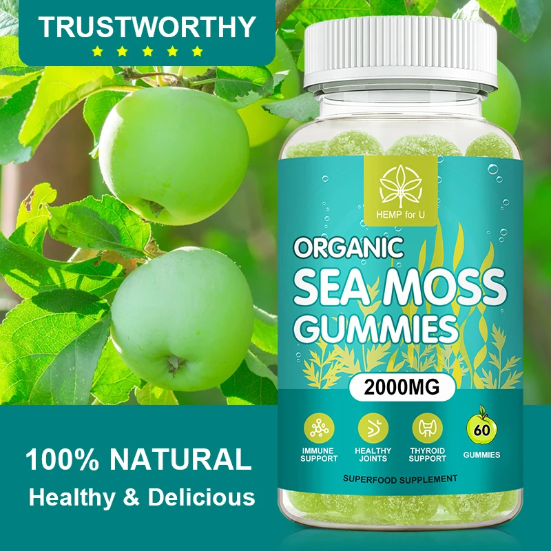 Sea Moos Gummies Helps Promote BetterThyroid Function & Adrenal Work Increases lmmune Defenses,Support Digestion & Joint Health
Sea Moos Gummies Helps Promote BetterThyroid Function & Adrenal Work Increases lmmune Defenses,Support Digestion & Joint Health
