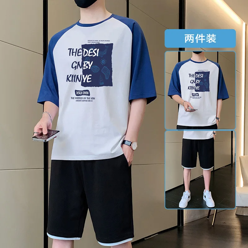 Tracksuit Men Sets Casual Men Set 2 Pieces Men Suit Sportswear Print Cotton T-shirt+Shorts Summer Joggers Sets Plus Size Sets
Tracksuit Men Sets Casual Men Set 2 Pieces Men Suit Sportswear Print Cotton T-shirt+Shorts Summer Joggers Sets Plus Size Sets