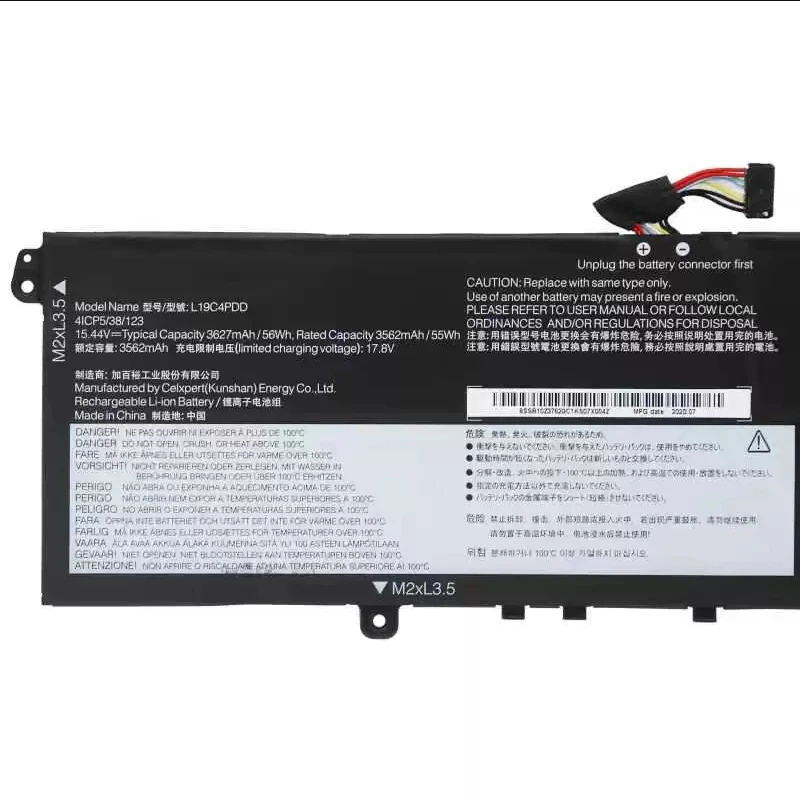 Аккумулятор для ноутбука L19M4PDD L19C4PDD L19D4PDD для ThinkBook 13S 14S G2 ITL для ThinkBook 13S G2 ARE 5B10Z37618 15,44 В/3627 мАч/56 Втч
Аккумулятор для ноутбука L19M4PDD L19C4PDD L19D4PDD для ThinkBook 13S 14S G2 ITL для ThinkBook 13S G2 ARE 5B10Z37618 15,44 В/3627 мАч/56 Втч