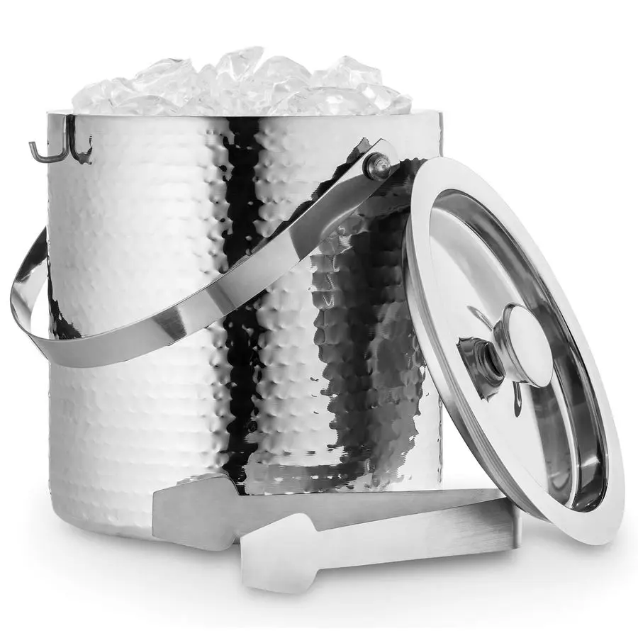 Ведро для льда с щипцами, термоизолированное, с крышкой, двойными стенками, 3 кварта, от Colleta Home
Ведро для льда с щипцами, термоизолированное, с крышкой, двойными стенками, 3 кварта, от Colleta Home