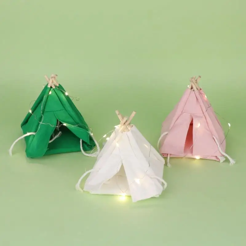 2 Scale Tent Model Dollhouse Miniature with LED Light Strip for Camping Scene DIY Home Decor Collectible
2 Scale Tent Model Dollhouse Miniature with LED Light Strip for Camping Scene DIY Home Decor Collectible