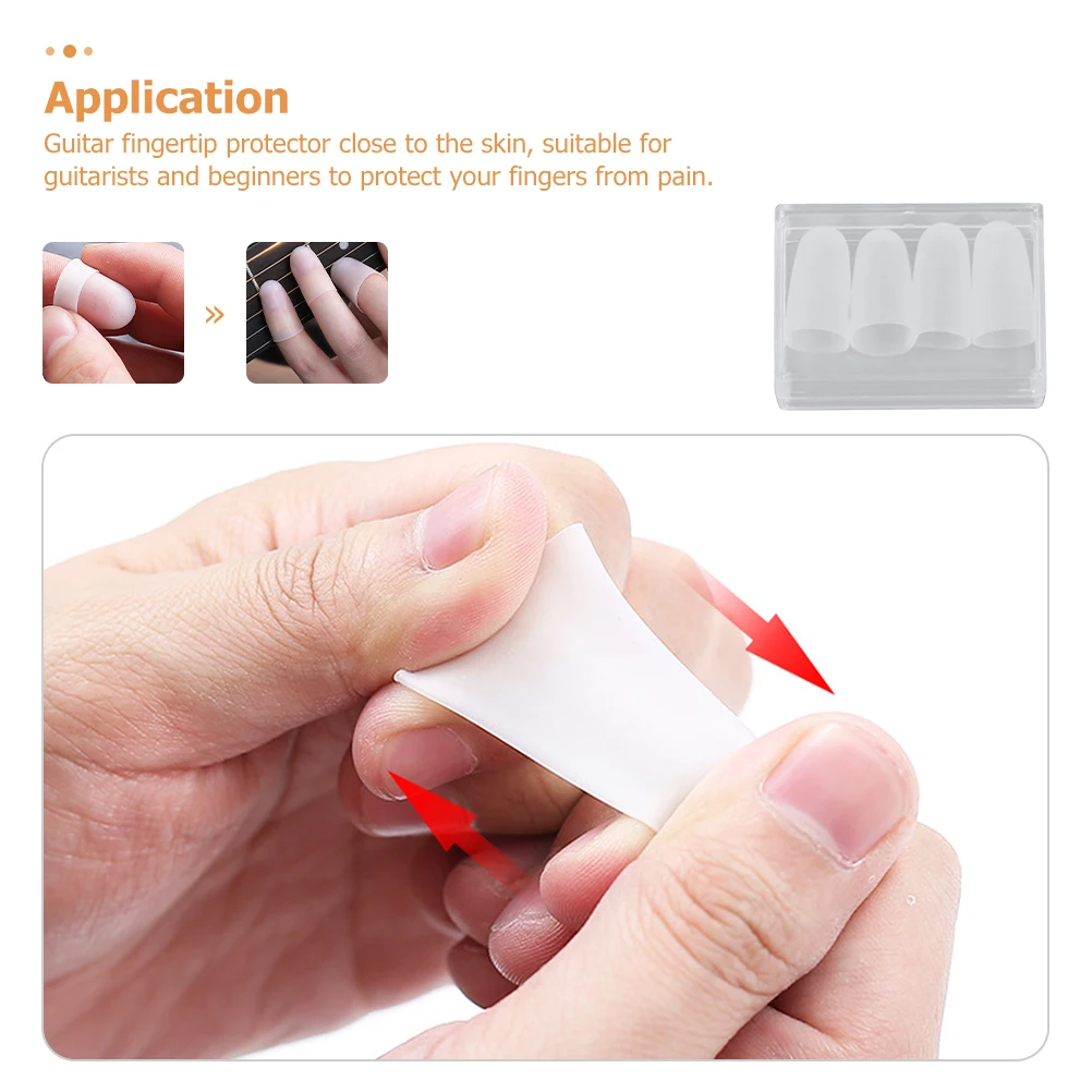 Guitar Finger Cots L Size White Silicone Comfortable Long Practice Guitar Accessories Musical Instrument Thumb Protector Cap
Guitar Finger Cots L Size White Silicone Comfortable Long Practice Guitar Accessories Musical Instrument Thumb Protector Cap