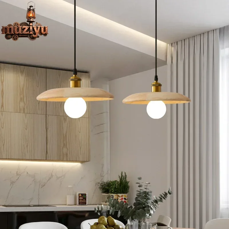 Muziyu Nordic Solid Wood Pendant Light for Kitchen Island Dinning Room Retro Solid Wood Decorative Indoor Pendant Light Chandeli
Muziyu Nordic Solid Wood Pendant Light for Kitchen Island Dinning Room Retro Solid Wood Decorative Indoor Pendant Light Chandeli