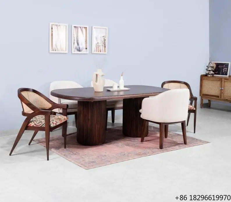 Modern Luxury Customized Solid Wood Dining Set 6 Seater Work Chair for Hotel Gym Commercial Use Durable High Quality Furniture
Modern Luxury Customized Solid Wood Dining Set 6 Seater Work Chair for Hotel Gym Commercial Use Durable High Quality Furniture