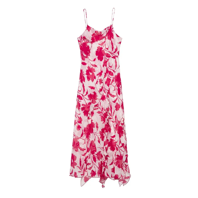 Summer Women's Flower Print Vacation Beach Dresses Long Camisole Dresses Party Dress Banquet Evening Dresses
Summer Women's Flower Print Vacation Beach Dresses Long Camisole Dresses Party Dress Banquet Evening Dresses