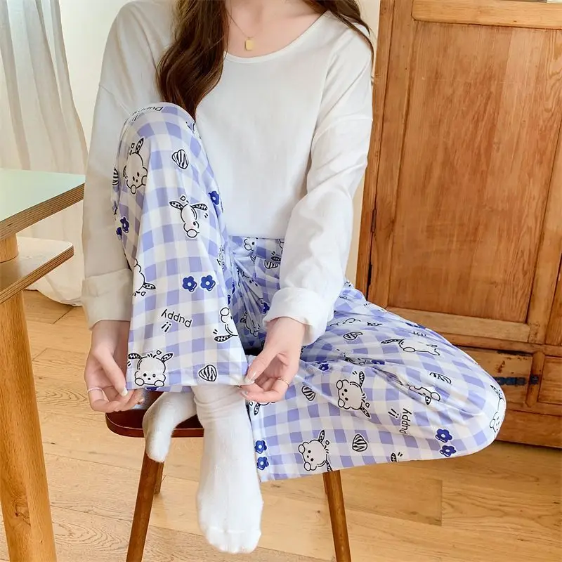 Sanrio Pochacco Women's Pajama Pants Cuteore Cartoon Spring Autumn Sleeping Pants Loose Sleepwear Trousers Outdoor Homewear New
Sanrio Pochacco Women's Pajama Pants Cuteore Cartoon Spring Autumn Sleeping Pants Loose Sleepwear Trousers Outdoor Homewear New