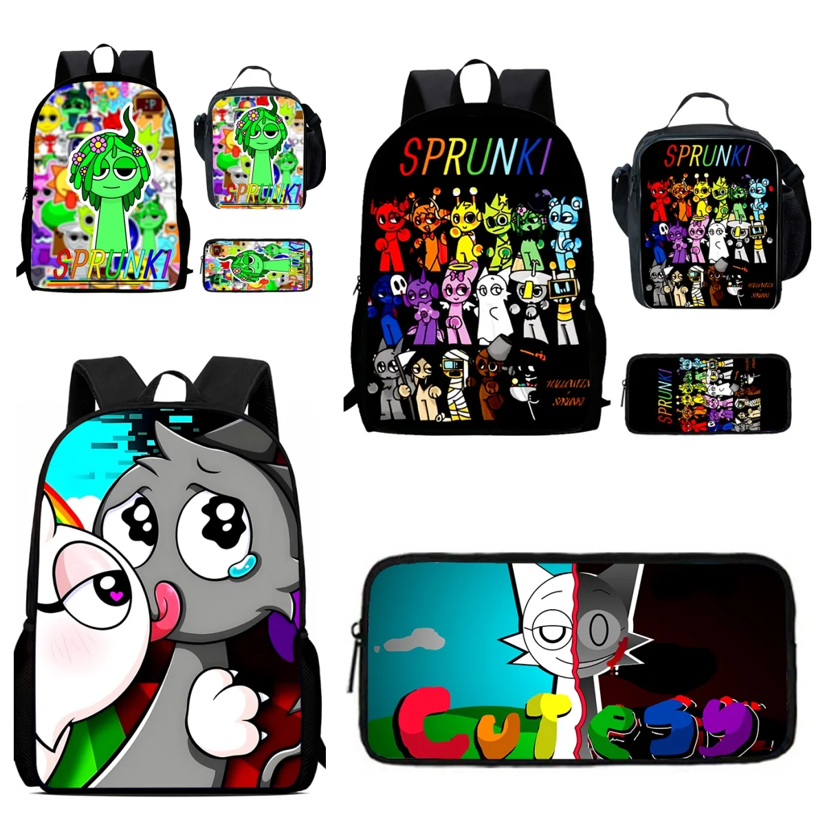 Cartoon Sprunki School Bags For Boys Girls,Anime Games Child Backpack With Lunch Bags Pencil Bags For Kindergarten
Cartoon Sprunki School Bags For Boys Girls,Anime Games Child Backpack With Lunch Bags Pencil Bags For Kindergarten