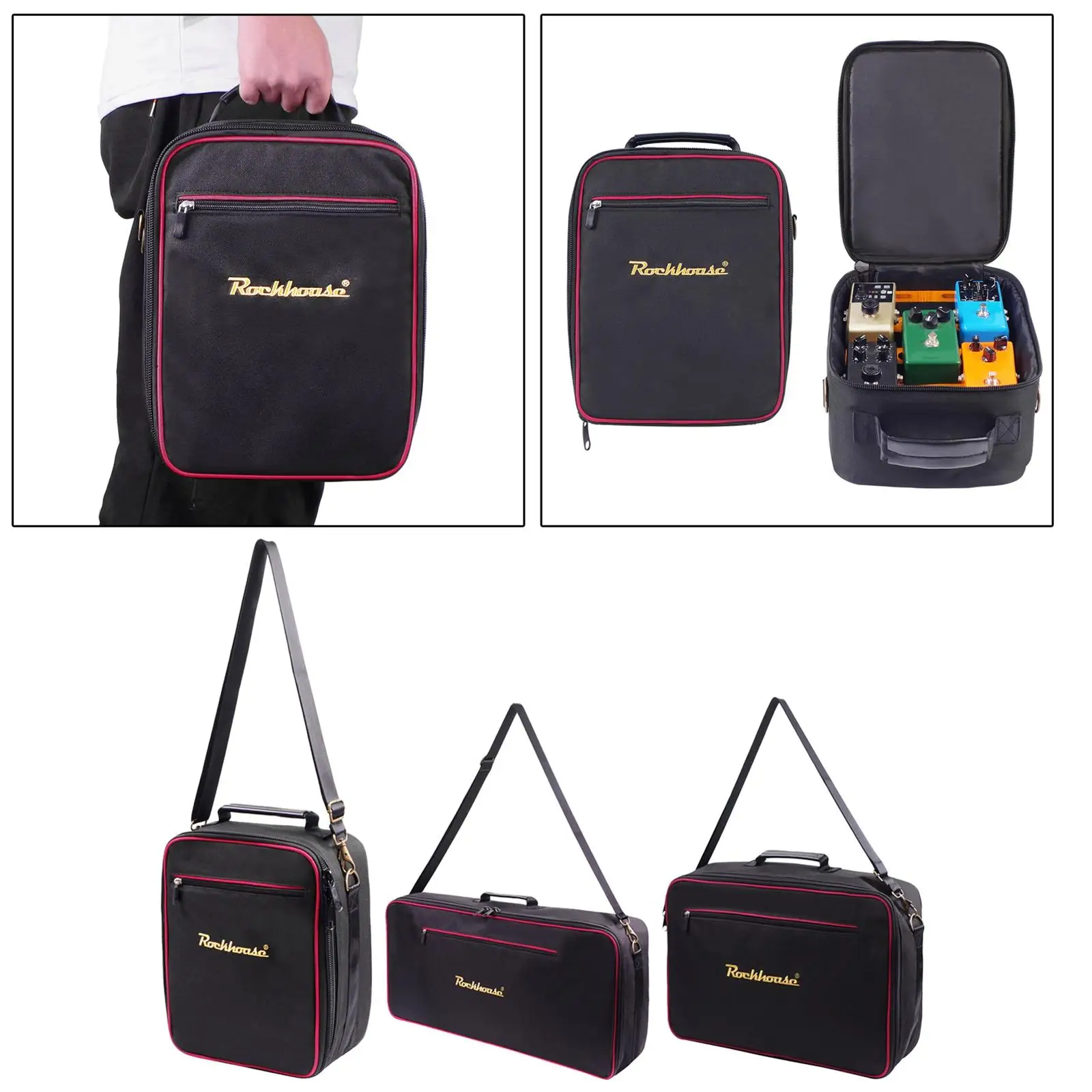 Guitar Pedal Board Carrying Bag Adjustable Shoulder Strap Travel Case for Multi-effects Pedal Accessories Protection
Guitar Pedal Board Carrying Bag Adjustable Shoulder Strap Travel Case for Multi-effects Pedal Accessories Protection