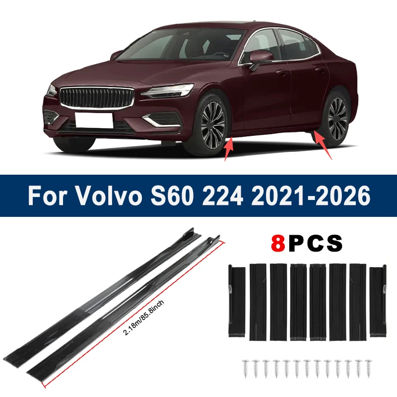 2.18m Sectional Side Skirt Extension Lips For Volvo S60 224 2021-2026 - Racing Side Spoiler Car Modified Body Kit Accessories
2.18m Sectional Side Skirt Extension Lips For Volvo S60 224 2021-2026 - Racing Side Spoiler Car Modified Body Kit Accessories