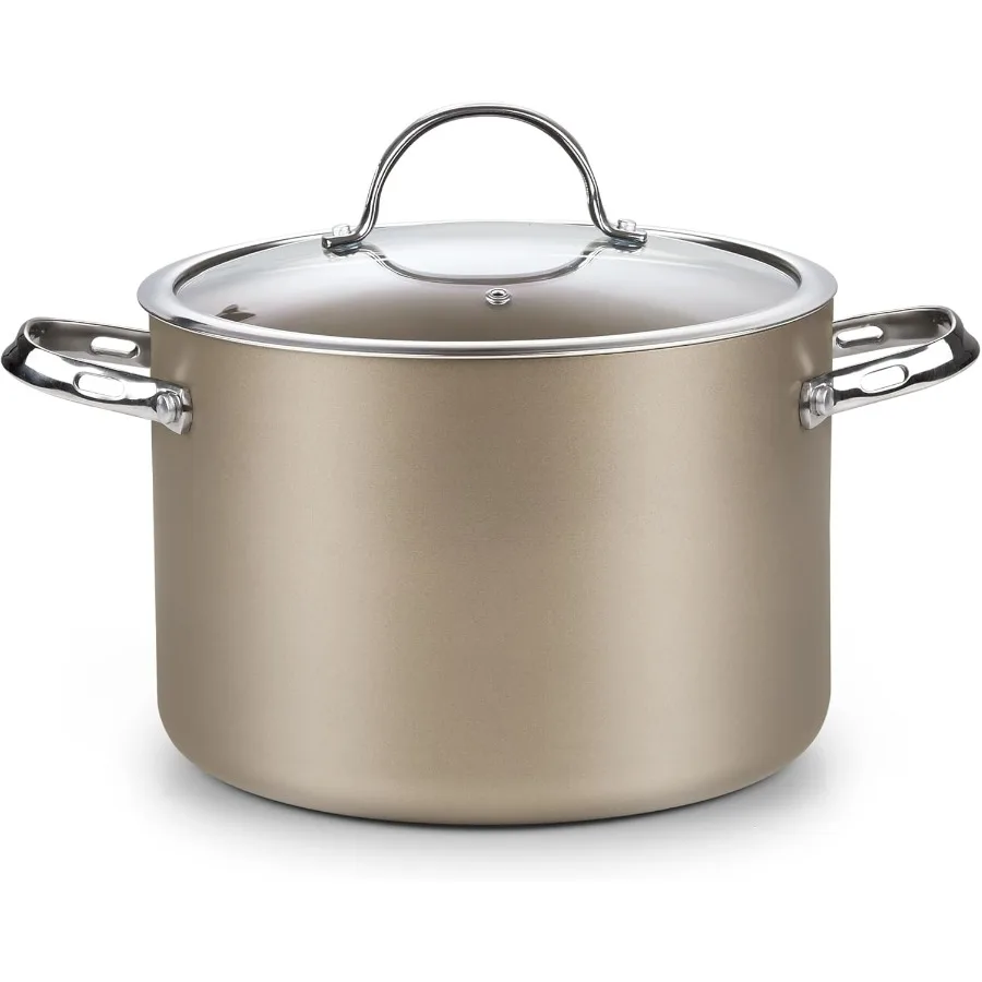 Hard Anodized Ceramic Nonstick 8-Quart Stock pot with Glass Lid, Classic Induction Large Cooking Gumbo Pot, Ollas de Cocina, Bro
Hard Anodized Ceramic Nonstick 8-Quart Stock pot with Glass Lid, Classic Induction Large Cooking Gumbo Pot, Ollas de Cocina, Bro