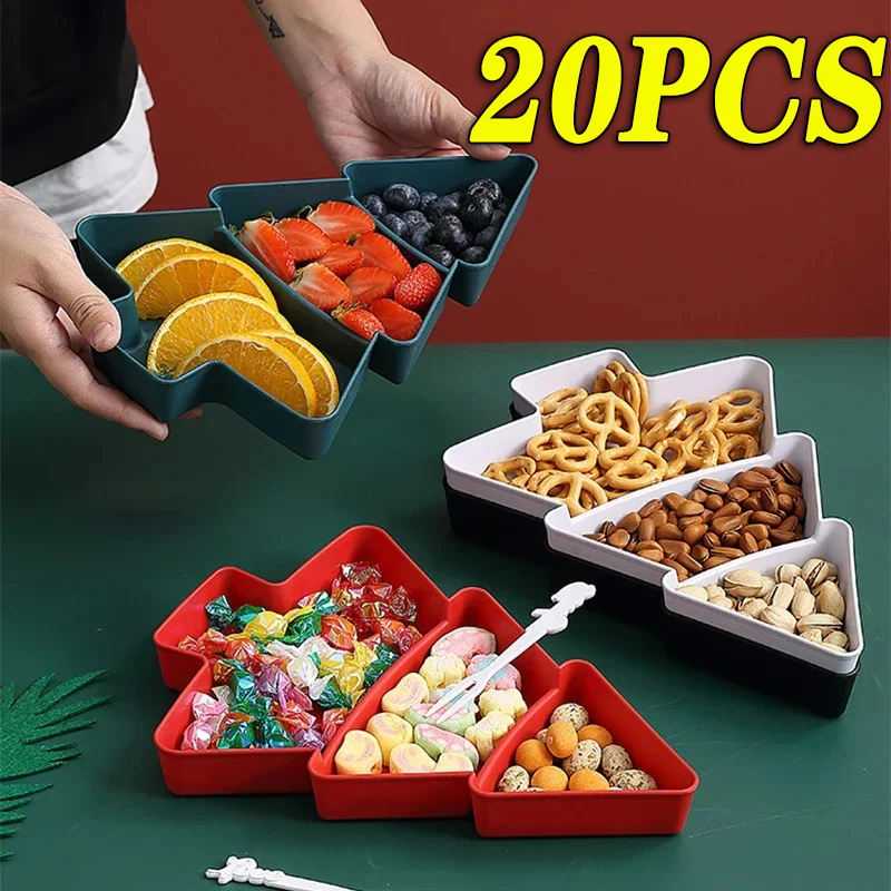 20PCS Christmas Tree Fruit Tray Dried Fruit Tray Plastic Candy Tray Home Snack Tray Melon Tray Party Supplies Home Supplies
20PCS Christmas Tree Fruit Tray Dried Fruit Tray Plastic Candy Tray Home Snack Tray Melon Tray Party Supplies Home Supplies