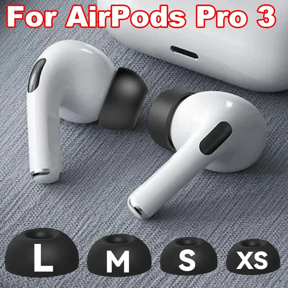 Soft Silicone Ear Tips for AirPods Pro 3rd Replacement Earbuds with Noise Reduction for AirPods Pro 3 Size Include L/M/S/XS
Soft Silicone Ear Tips for AirPods Pro 3rd Replacement Earbuds with Noise Reduction for AirPods Pro 3 Size Include L/M/S/XS