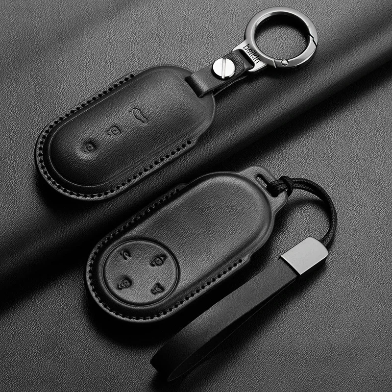 Leather Car Key Case Cover for Huawei AITO M5 M7 M5EV M9 Car Key Protector Accessories for AITO M5 M7 M5EV M9 Car Key Keyring
Leather Car Key Case Cover for Huawei AITO M5 M7 M5EV M9 Car Key Protector Accessories for AITO M5 M7 M5EV M9 Car Key Keyring