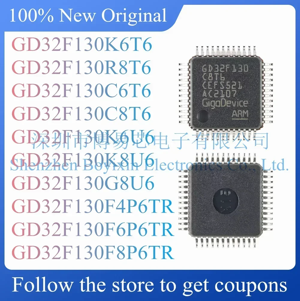 NEW GD32F130K6T6 GD32F130R8T6 GD32F130C6T6 GD32F130C8T6 GD32F130K6U6 GD32F130K8U6 GD32F130G8U6 GD32F130F4P6TR GD32F130F6P6TR.
NEW GD32F130K6T6 GD32F130R8T6 GD32F130C6T6 GD32F130C8T6 GD32F130K6U6 GD32F130K8U6 GD32F130G8U6 GD32F130F4P6TR GD32F130F6P6TR.