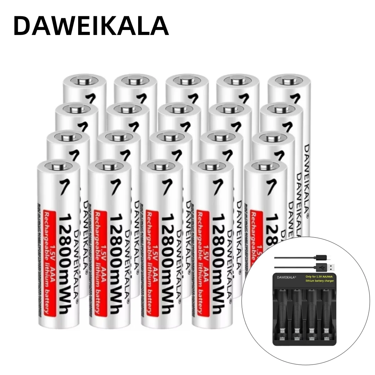 AAA 12800mWh 1.5V Li-Ion Rechargeable Battery AAA Lithium Batteries Wholesale For Mouse Flashlight Fan Game Machine
AAA 12800mWh 1.5V Li-Ion Rechargeable Battery AAA Lithium Batteries Wholesale For Mouse Flashlight Fan Game Machine