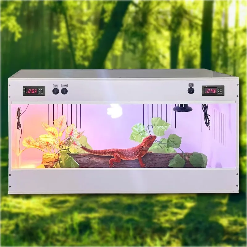 High Visibility Plastic Reptile Terrarium PVC Cage with USB Light Ventilation & Thermometer Ideal for All Reptiles 50*30*30cm
High Visibility Plastic Reptile Terrarium PVC Cage with USB Light Ventilation & Thermometer Ideal for All Reptiles 50*30*30cm