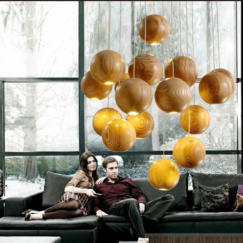 Nordic Solid Wood Pendant Light Creative Art Kitchen Restaurant Hanging Lamp New Chinese Villa Hotel Wooden Ball Bar LED Lightin
Nordic Solid Wood Pendant Light Creative Art Kitchen Restaurant Hanging Lamp New Chinese Villa Hotel Wooden Ball Bar LED Lightin