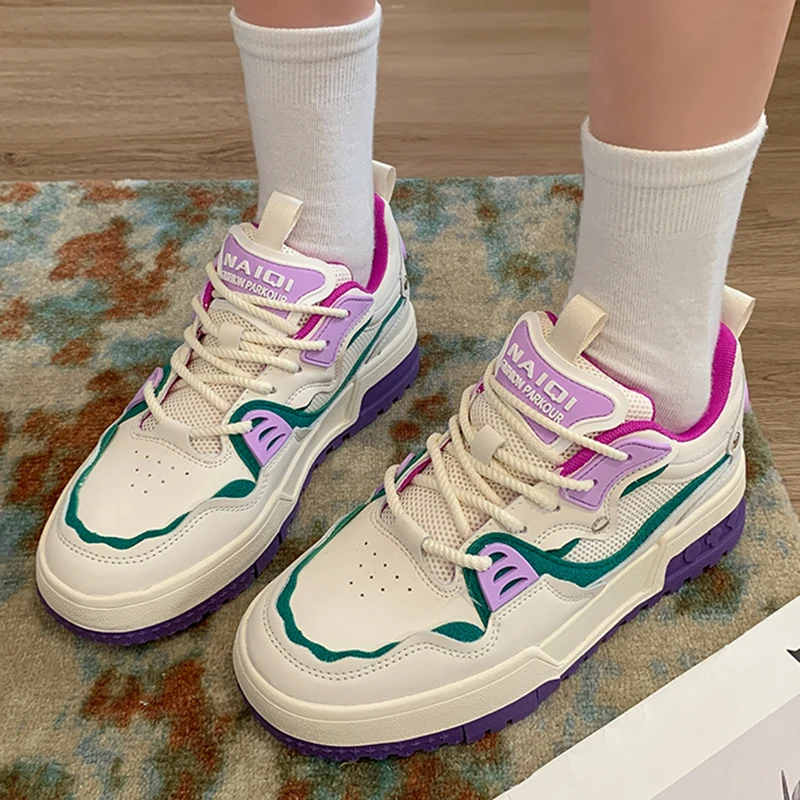 Women Sneakers Lace Up Platform Walking Shoes Round Toe Comfortable Soft Vulcanized Shoes Women Casual Sports Shoe For Female
Women Sneakers Lace Up Platform Walking Shoes Round Toe Comfortable Soft Vulcanized Shoes Women Casual Sports Shoe For Female