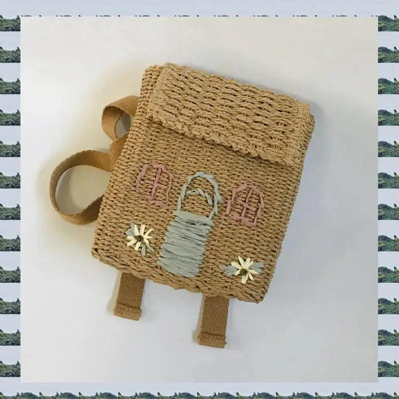 ABQR 2X Double-Shoulder Straw Woven Bag Children's Backpack Straw Woven Bag Student School Bag With Hand-Carrying
ABQR 2X Double-Shoulder Straw Woven Bag Children's Backpack Straw Woven Bag Student School Bag With Hand-Carrying