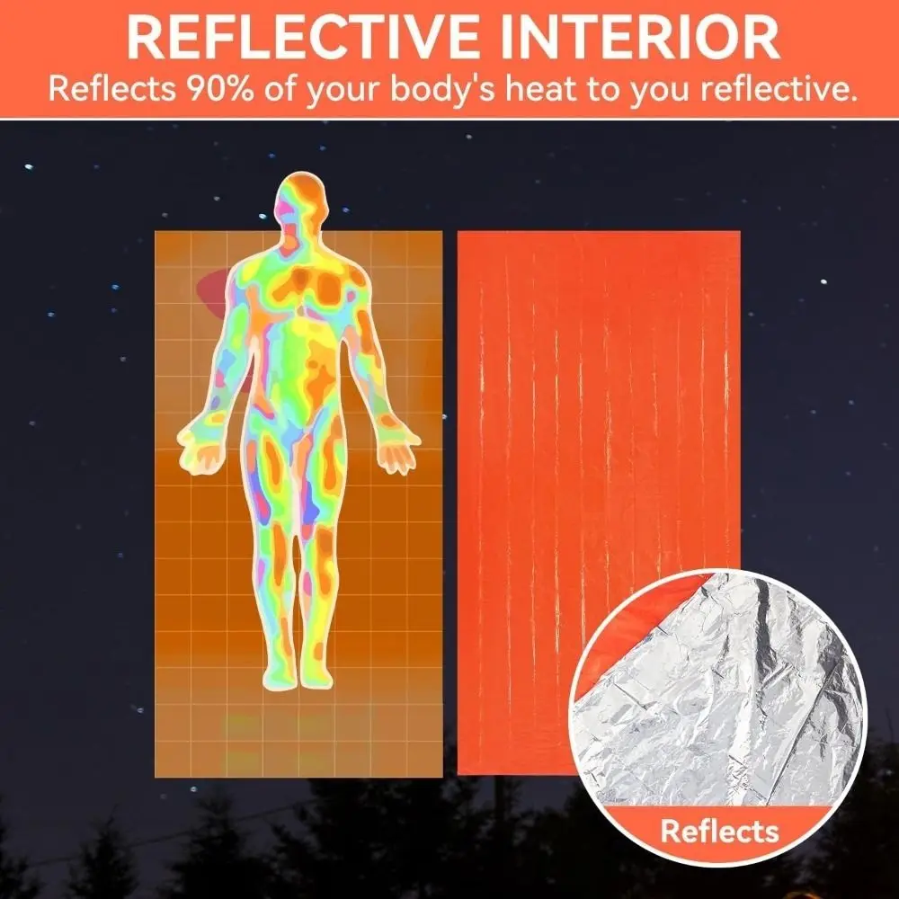 Lightweight Emergency Sleeping Bag Waterproof Compact Thermal Sleeping Bag Enhanced Thermal Portable Survival Shelter Bag
Lightweight Emergency Sleeping Bag Waterproof Compact Thermal Sleeping Bag Enhanced Thermal Portable Survival Shelter Bag