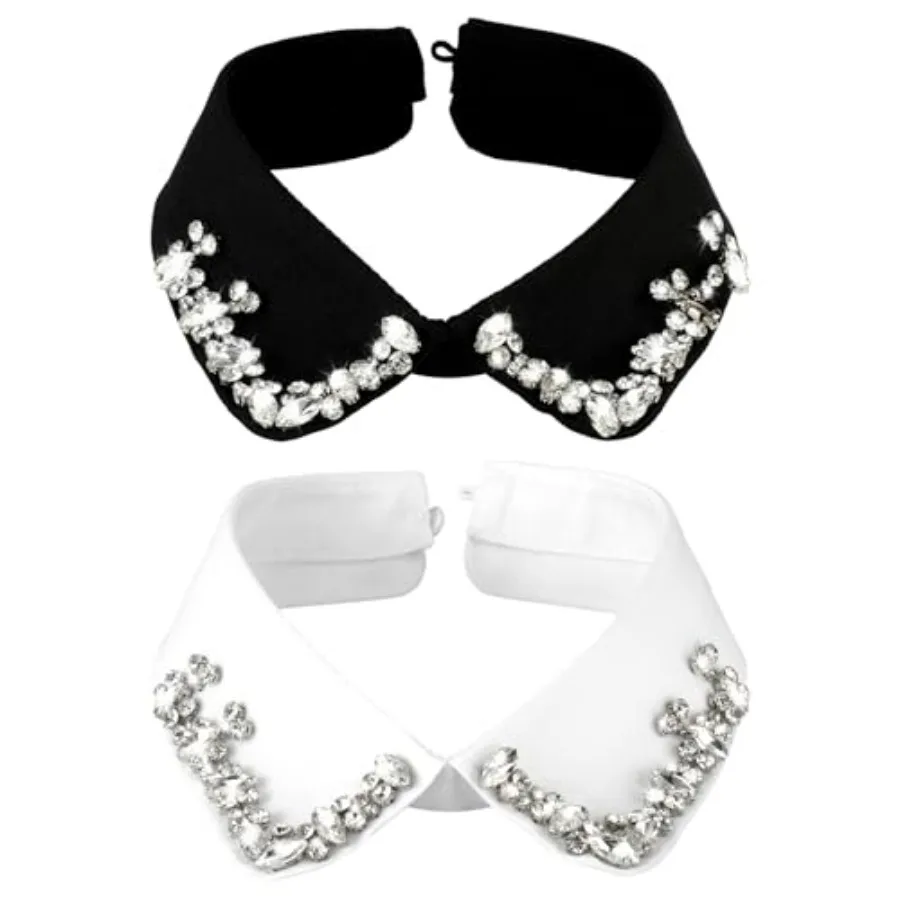 2 PCS Collars Women, Fake Collar, Detacable Fakecollar Sirt, ers, Jackets, Sirts, Dress, ms, W Black Classic Style
2 PCS Collars Women, Fake Collar, Detacable Fakecollar Sirt, ers, Jackets, Sirts, Dress, ms, W Black Classic Style