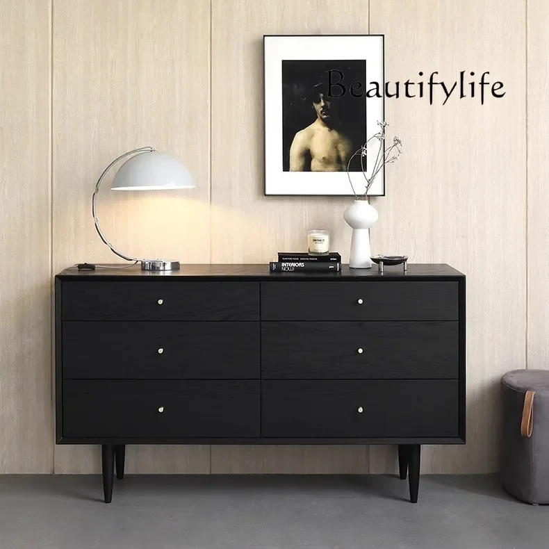 S modern retro bedroom storage small apartment side cabinet Nordic oak solid wood six-chest cabinet simple
S modern retro bedroom storage small apartment side cabinet Nordic oak solid wood six-chest cabinet simple