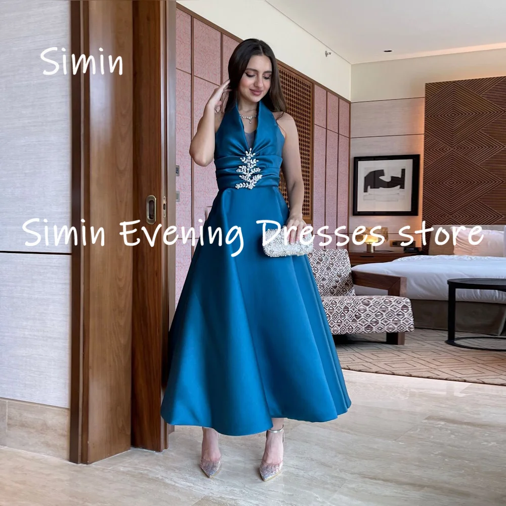Simin Satin A-line Halter Populer Sequins Formal Prom Gown Ruffle Ankle-length Evening Elegant Party dresses for women 2023
Simin Satin A-line Halter Populer Sequins Formal Prom Gown Ruffle Ankle-length Evening Elegant Party dresses for women 2023