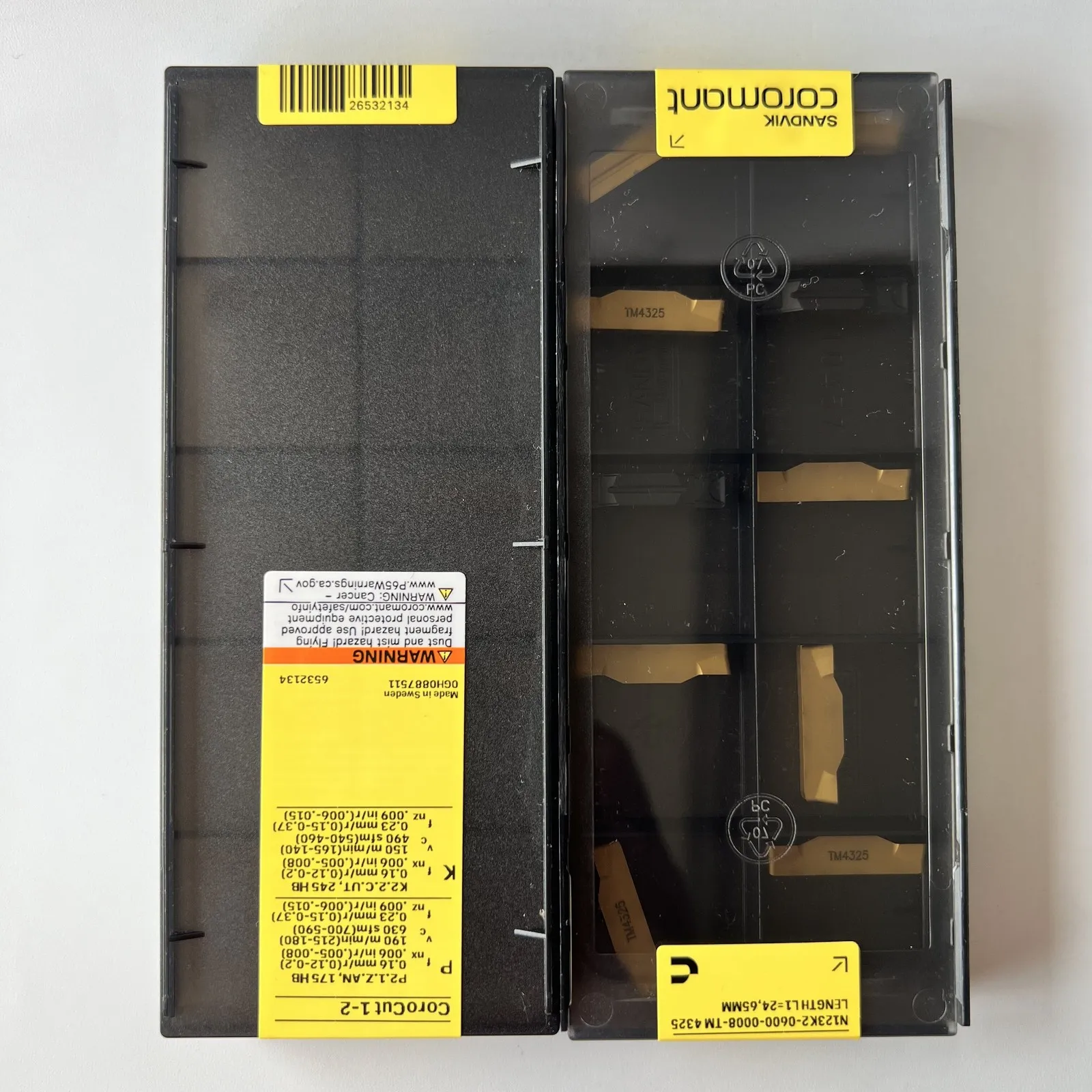 SANDVIK / N123K2-0600-0008-TM 4325 / Original Swedish hard alloy blade 10 Pcs
SANDVIK / N123K2-0600-0008-TM 4325 / Original Swedish hard alloy blade 10 Pcs