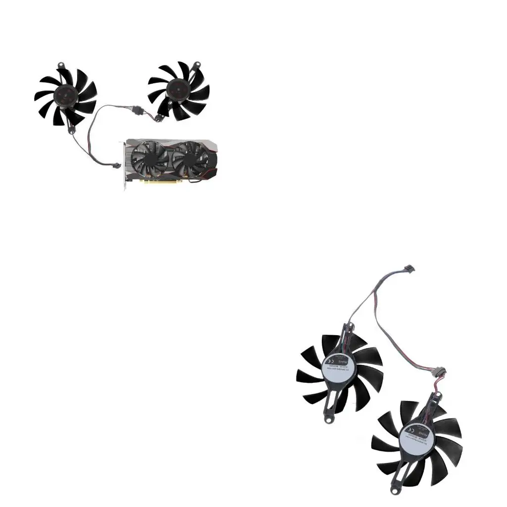 1Pair 4 Pin 4 Wires Graphics Card Cooling VGA Fan for Radeon RX 580 RX5500 XT
1Pair 4 Pin 4 Wires Graphics Card Cooling VGA Fan for Radeon RX 580 RX5500 XT