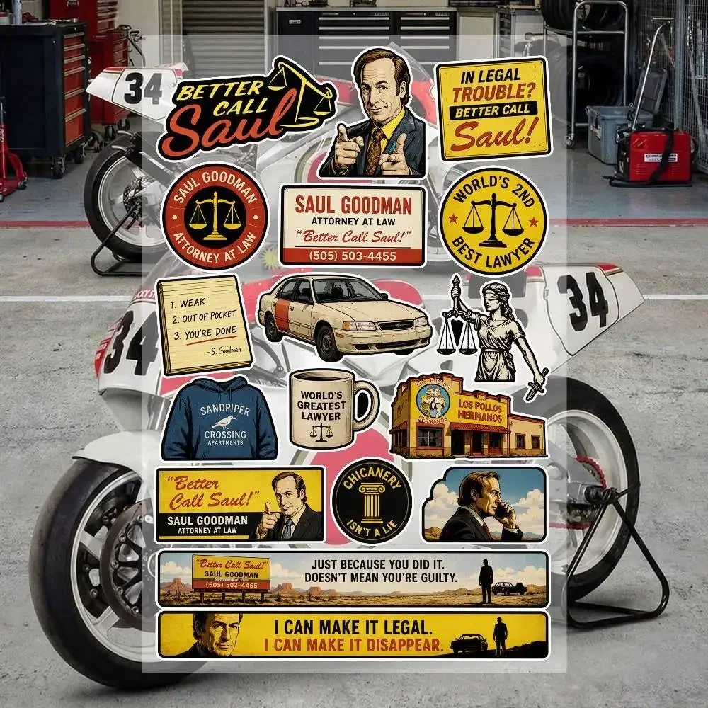B-Better C-Call S-Saul Aesthetic Graffiti Stickers Waterproof PVC Decals For Motorcycle Skateboard Car Helmet Notebook DIY
B-Better C-Call S-Saul Aesthetic Graffiti Stickers Waterproof PVC Decals For Motorcycle Skateboard Car Helmet Notebook DIY