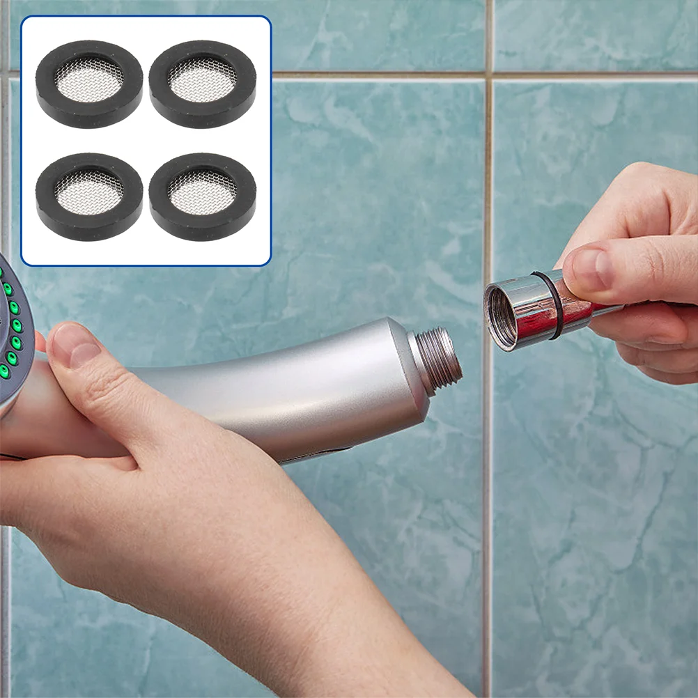 60 Pcs 304 Steel Mesh Bellows Gasket 60pcs/pack (4 Points Black Rubber with Filter) Hose Inlet Coupling Strainer Wire
60 Pcs 304 Steel Mesh Bellows Gasket 60pcs/pack (4 Points Black Rubber with Filter) Hose Inlet Coupling Strainer Wire