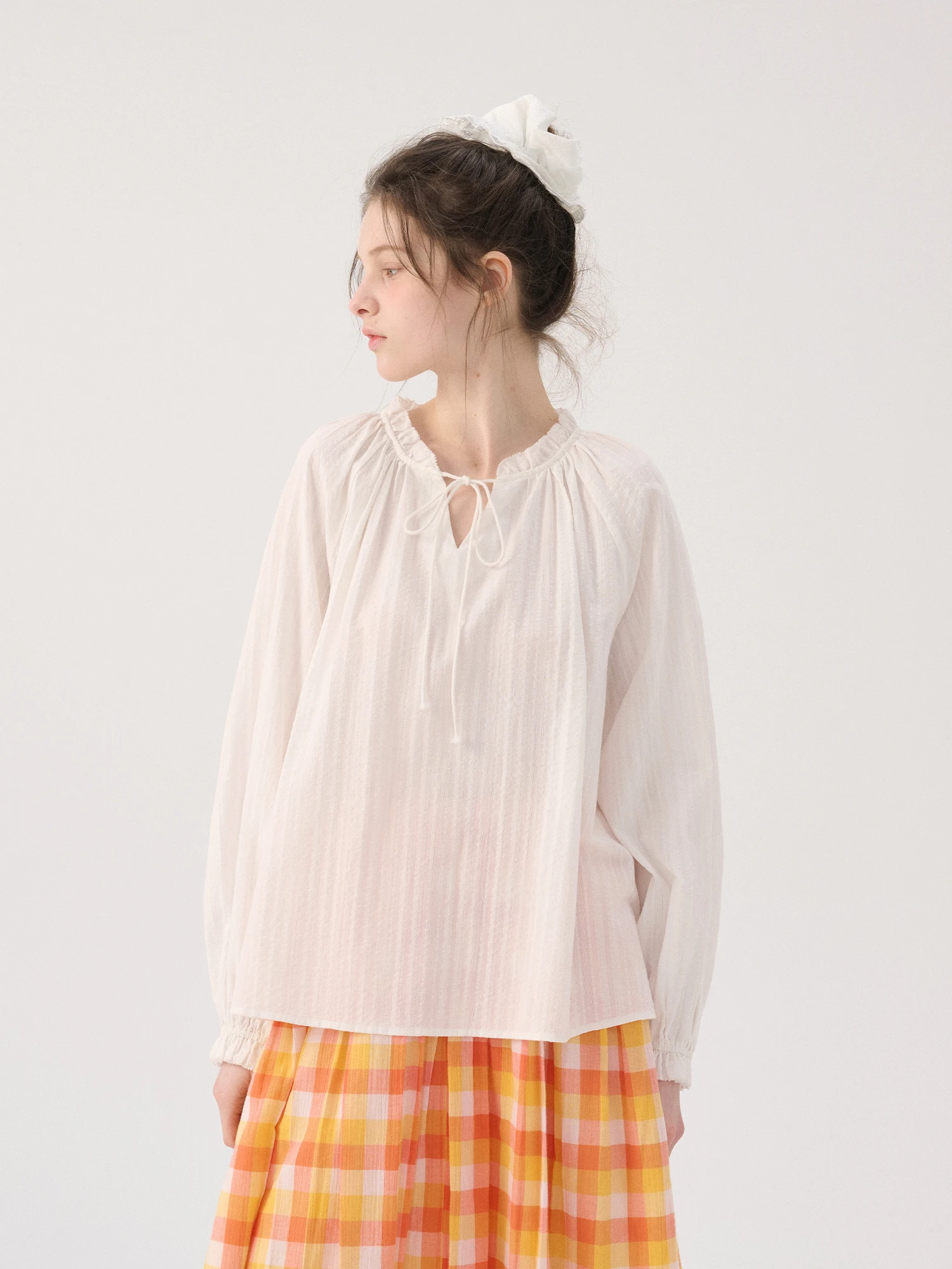 Sullenger Pure Cotton Long Sve irt Women's Spring Season French Sle Loose Fit Breathable Comfortable Lace Trim Tie irt
Sullenger Pure Cotton Long Sve irt Women's Spring Season French Sle Loose Fit Breathable Comfortable Lace Trim Tie irt