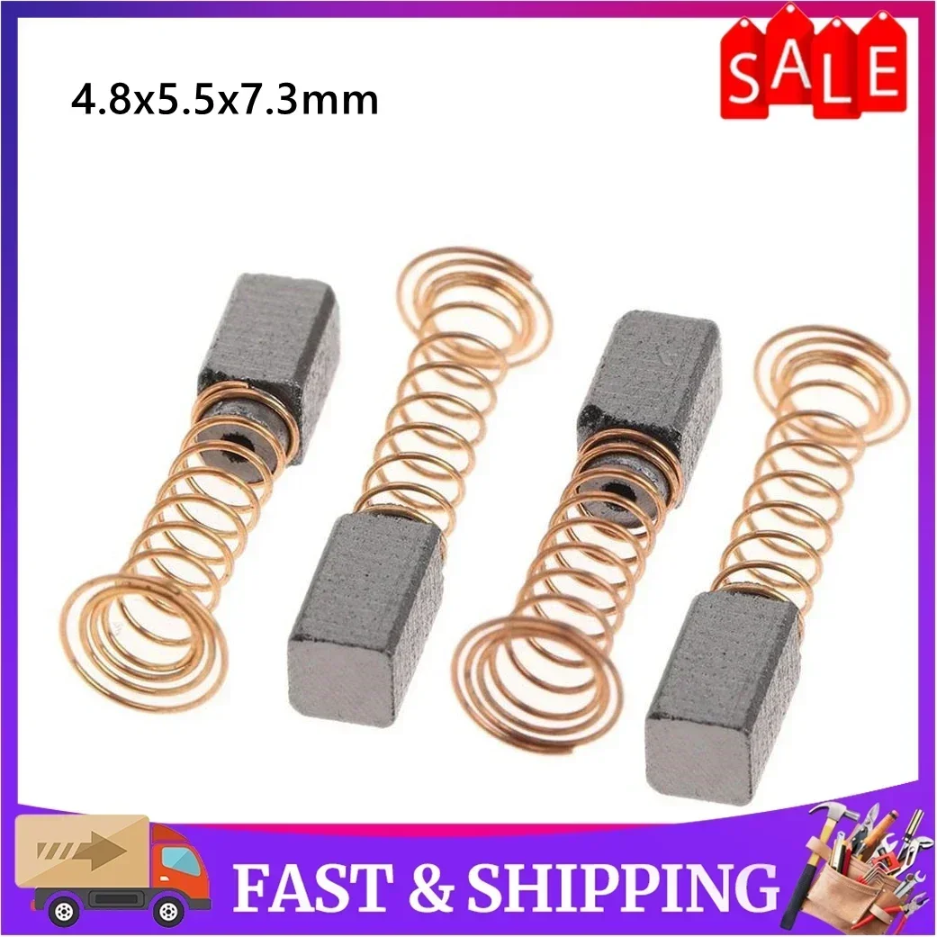 4Pcs 4.8x5.5x7.3mm Mini Drill Carbon Brush W/ Wire&spring For Electric Motor Carbon Brush Replacement Rotary Tools Accessories
4Pcs 4.8x5.5x7.3mm Mini Drill Carbon Brush W/ Wire&spring For Electric Motor Carbon Brush Replacement Rotary Tools Accessories
