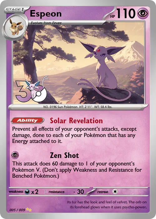 DIY Self Control Pokemon Ptcg Eevee Espeon Umbreon 30th No Flash Collect Signature Trading Flash Card Anime Cartoon Gift
DIY Self Control Pokemon Ptcg Eevee Espeon Umbreon 30th No Flash Collect Signature Trading Flash Card Anime Cartoon Gift