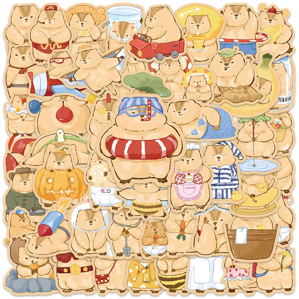 50pcs Cute Cartoon Animal Groundhog Stickers Water Bottle Stickers For Laptop Luggage Notebook Waterproof Vinyl Car Decals
50pcs Cute Cartoon Animal Groundhog Stickers Water Bottle Stickers For Laptop Luggage Notebook Waterproof Vinyl Car Decals