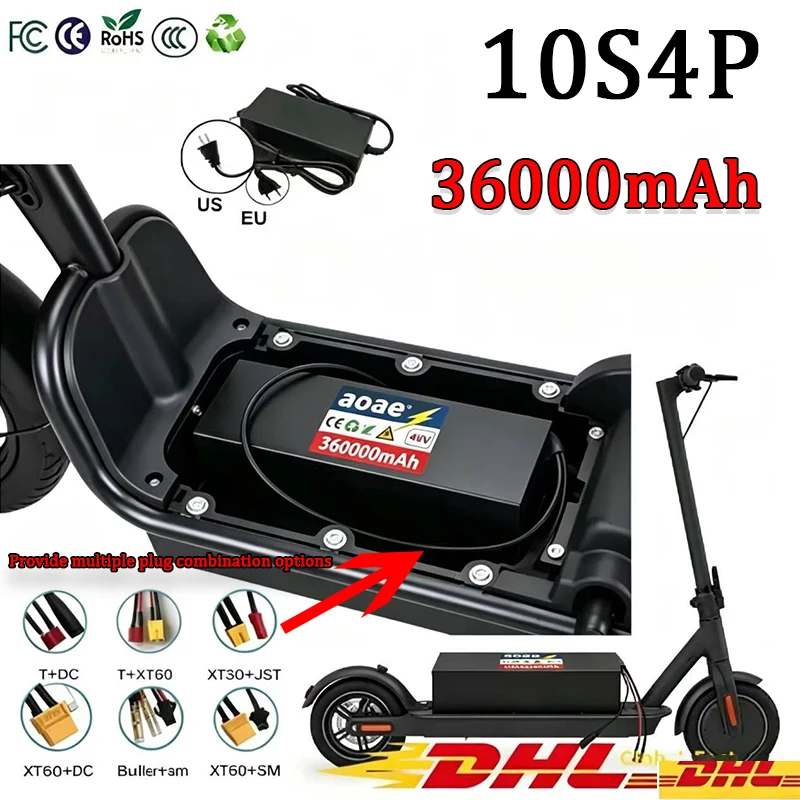 10S4P 36V 36000mAh 18650Rechargeable Lithium Battery Pack With BMS High Capacity Power Battery For Electric Scooter Balance Bike
10S4P 36V 36000mAh 18650Rechargeable Lithium Battery Pack With BMS High Capacity Power Battery For Electric Scooter Balance Bike