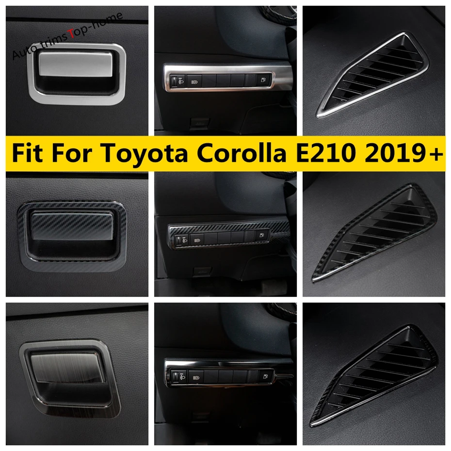 Head Lamp Light Glove Box Sequins Dashboard Air Conditioning Outlet AC Vent Cover Trim Fit For Toyota Corolla E210 2019 - 2024
Head Lamp Light Glove Box Sequins Dashboard Air Conditioning Outlet AC Vent Cover Trim Fit For Toyota Corolla E210 2019 - 2024