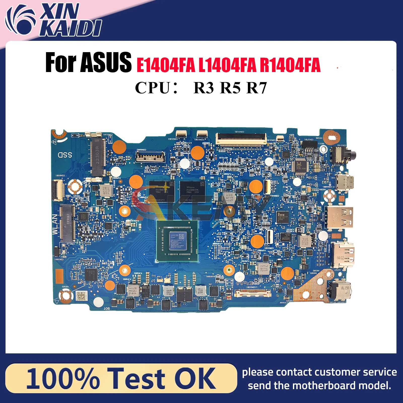 E1404FA Laptop Motherboard For ASUS EeeBook E14 E1404F R1404FA E1404FA L1404FA Mainboard W/ R3 R5 R7 CPU 100% tests OK fast ship
E1404FA Laptop Motherboard For ASUS EeeBook E14 E1404F R1404FA E1404FA L1404FA Mainboard W/ R3 R5 R7 CPU 100% tests OK fast ship