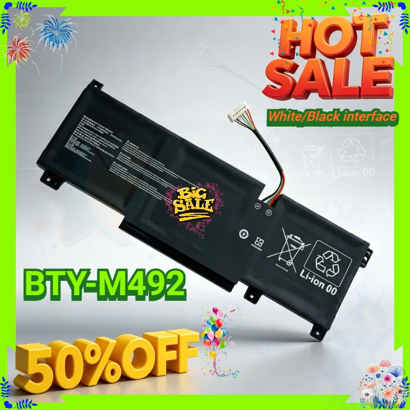 BTY-M492 4700mAh Laptop Battery for MSI Pulse GF76 GF66 GL66 GL76 11UCK 11UDK 11UEK Sword 17 A11UD Bravo 15 B5DD-200PH Katana
BTY-M492 4700mAh Laptop Battery for MSI Pulse GF76 GF66 GL66 GL76 11UCK 11UDK 11UEK Sword 17 A11UD Bravo 15 B5DD-200PH Katana