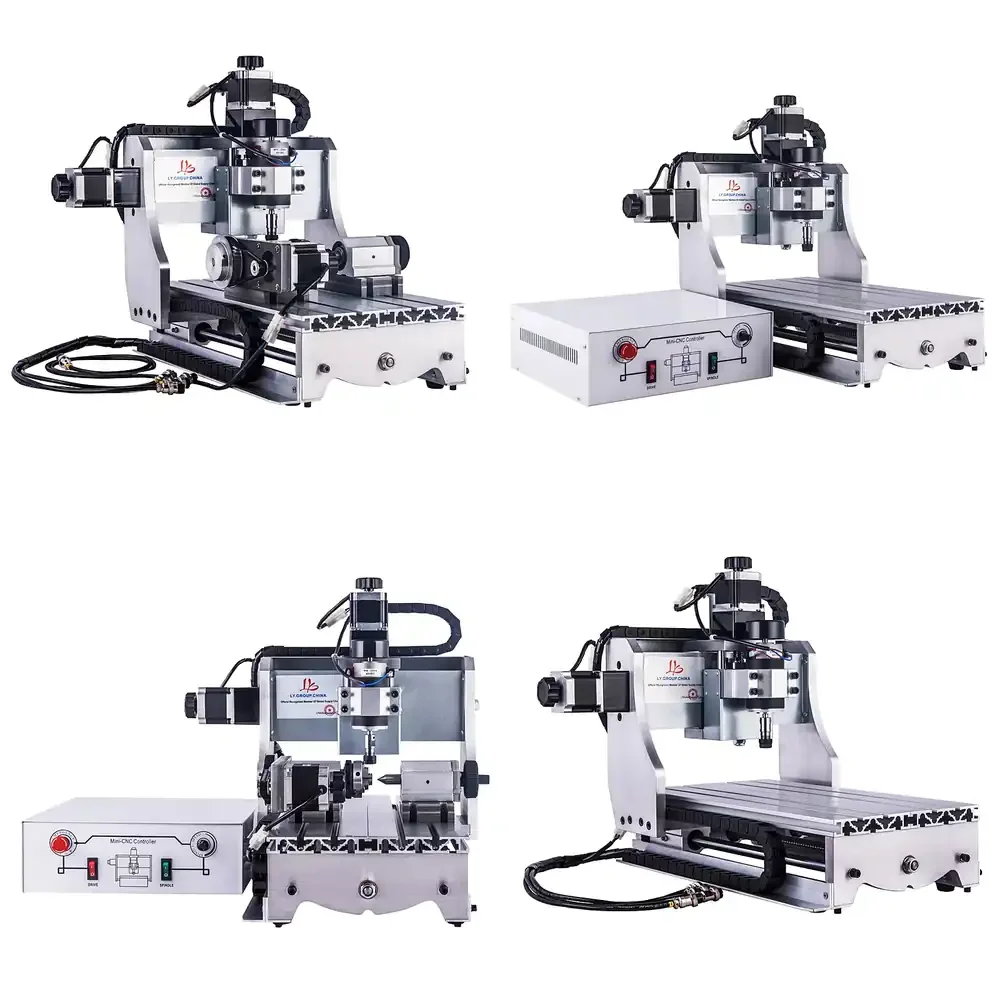 LY Mini CNC Router Engraving and Milling Machine 3020 3 Axis 4 Axis 500W LPT Port 300*200mm Working Area 110V 220V Free
LY Mini CNC Router Engraving and Milling Machine 3020 3 Axis 4 Axis 500W LPT Port 300*200mm Working Area 110V 220V Free