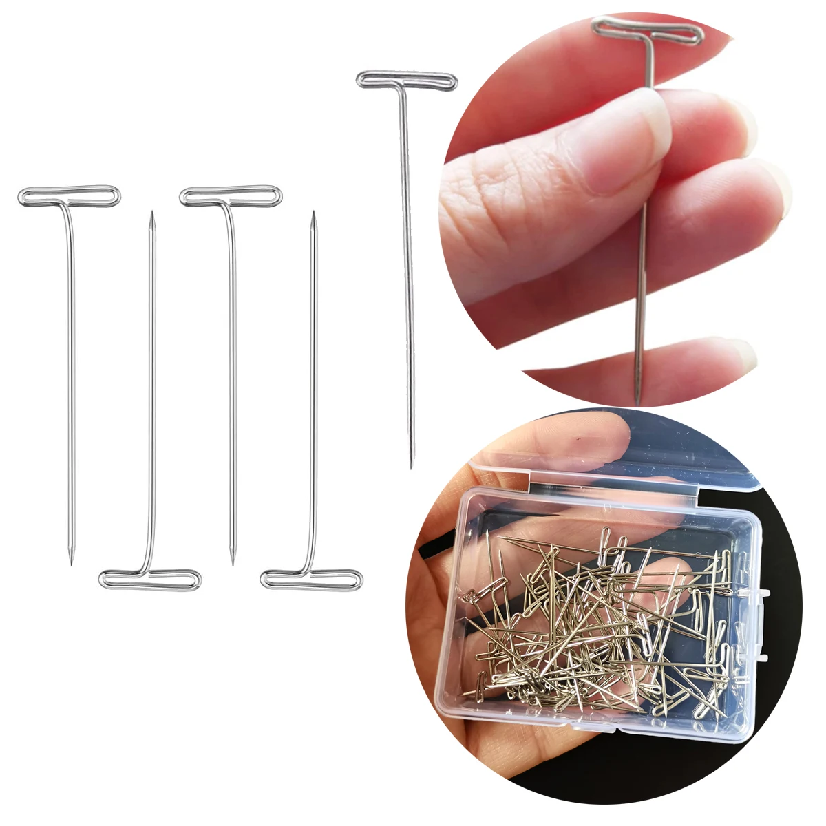 5Box 32mm T-Shaped Needles Stitch Straight Push Sewing Pins For DIY Sewing Tools Positioning Wig Extension Fixing 50Pcs Per Box
5Box 32mm T-Shaped Needles Stitch Straight Push Sewing Pins For DIY Sewing Tools Positioning Wig Extension Fixing 50Pcs Per Box