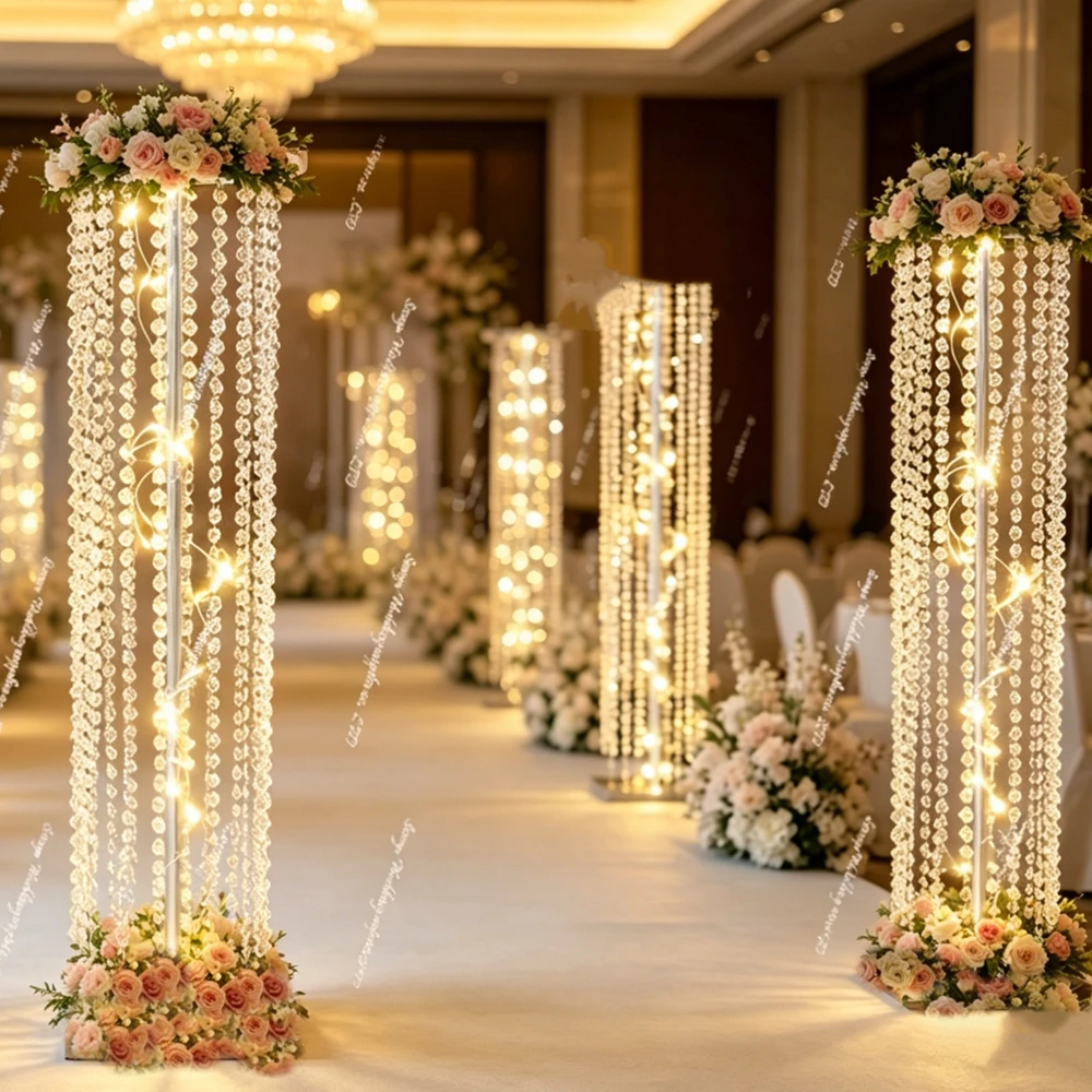 10pcs Diamond Beads Battery Wireless LED Gold Chandelier Crystal Centerpieces for Wedding Table walkway backdrop Light Stand
10pcs Diamond Beads Battery Wireless LED Gold Chandelier Crystal Centerpieces for Wedding Table walkway backdrop Light Stand