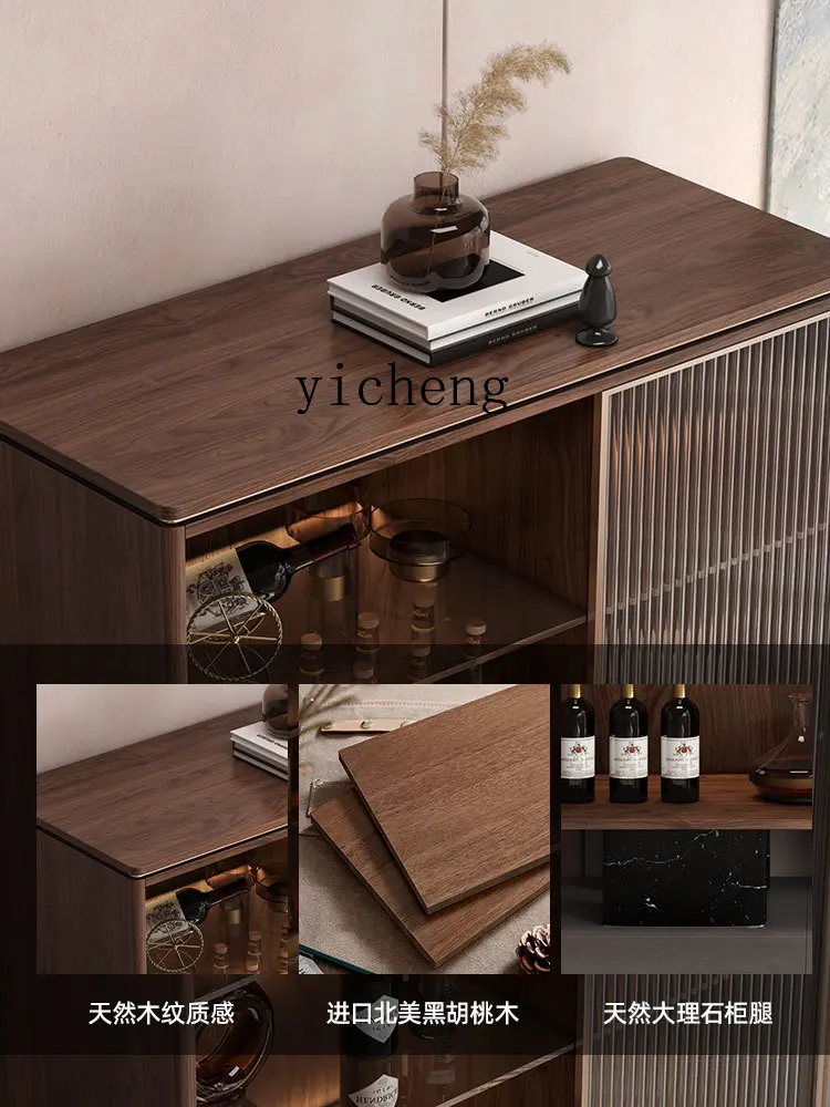 XL1 black walnut wine cabinet light luxury high-end side cabinet wall storage glass wine cabinet
XL1 black walnut wine cabinet light luxury high-end side cabinet wall storage glass wine cabinet