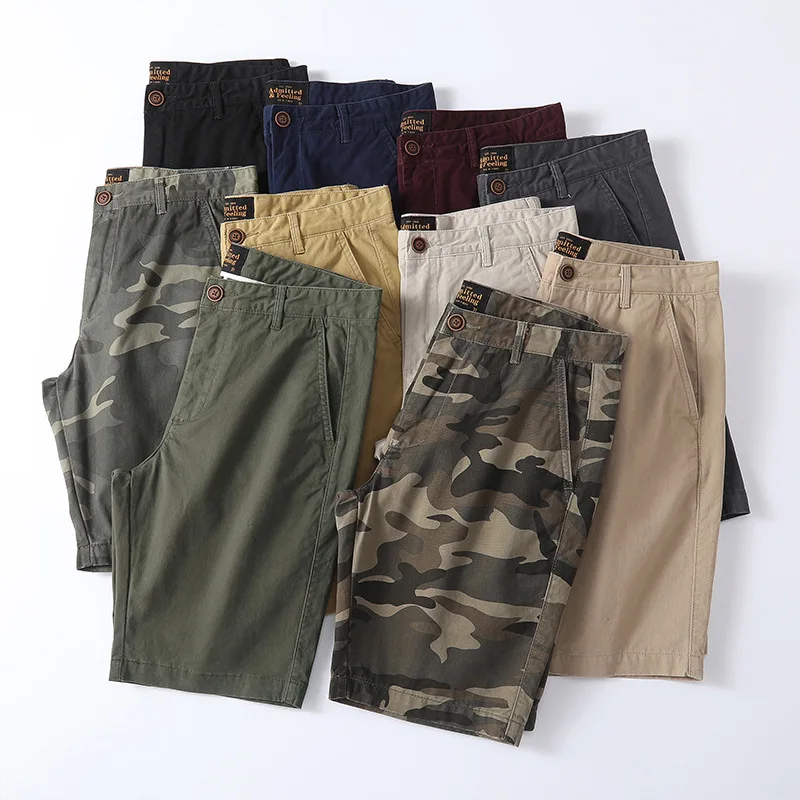 Men's Summer Casual Shorts Cotton Camouflage Cargo Shorts Outdoor Hiking Knee-Length Shorts Sports Pants
Men's Summer Casual Shorts Cotton Camouflage Cargo Shorts Outdoor Hiking Knee-Length Shorts Sports Pants